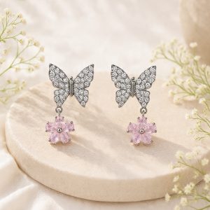 Butterfuly flower Stud by SMCollectiveCo.