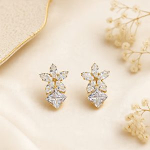 Crystal Bloom Stud Earrings by SMCollectiveCo.